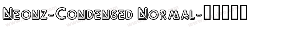 Neonz-Condensed Normal字体转换